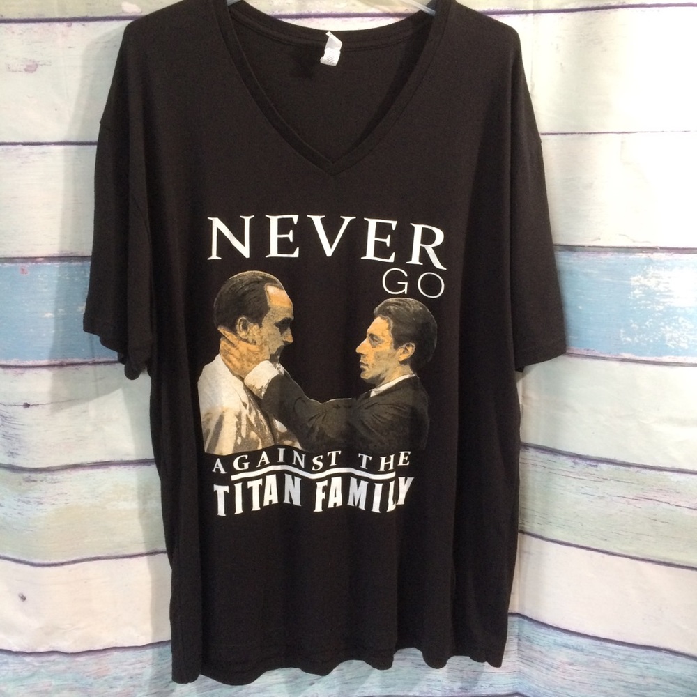 Funny mob novelty v neck tee